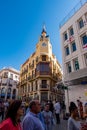 The clock`s house in Sitges, Barcelona, Spain.