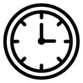 Clock, schedule Isolated Vector Icon which can be easily modified or edited Royalty Free Stock Photo
