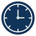Clock, schedule Isolated Vector Icon which can be easily modified or edited Royalty Free Stock Photo