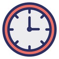 Clock, schedule Isolated Vector Icon which can be easily modified or edited Royalty Free Stock Photo
