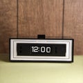 Clock set for 12:00. Royalty Free Stock Photo