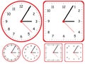 Clock Set Royalty Free Stock Photo