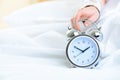 Clock showing an afternoon time Royalty Free Stock Photo