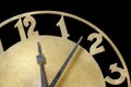 Clock showing time. Royalty Free Stock Photo