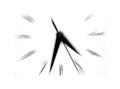 Clock Showing Time Speeding Away Motion Royalty Free Stock Photo