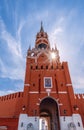 Clock on the Spasskaya Tower. Moscow landmark