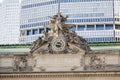 Clock and statue on grand central station in new york city Royalty Free Stock Photo