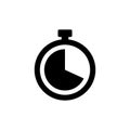 Clock stopwatch icon. Clock symbol isolated. Timer symbol. Vector EPS10