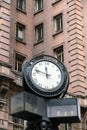 Clock in front of Martinelli Building, Sao Paulo