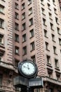 Clock in front of Martinelli Building, Sao Paulo