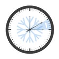 Clock switch to winter time Royalty Free Stock Photo