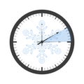 Clock switch to winter time Royalty Free Stock Photo