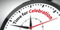 Clock - Time for Celebration Royalty Free Stock Photo