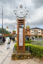 Clock and the thermometer in Gramado downtown