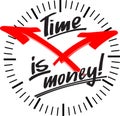 Clock_time_is_money Royalty Free Stock Photo