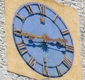 Clock of the Torre Civica in Trento, Italy Royalty Free Stock Photo