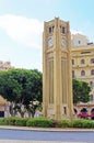 Clock Tower in Beirut, Lebanon Royalty Free Stock Photo