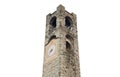 The clock tower in Bergamo old city, Italy Royalty Free Stock Photo