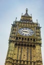 The Clock Tower of Big Ben in London. The famous icon of London, England Royalty Free Stock Photo