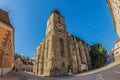 Clock tower of the Black Church, Brasov, Transylvania, Romania Royalty Free Stock Photo