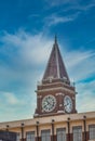 Clock Tower on Building in Seattle