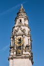 Clock Tower on Cardiff City Hall Royalty Free Stock Photo