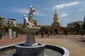 Clock tower in Cartagena de Indias, Colombia