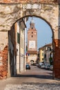 Clock Tower in Castelfranco Veneto Royalty Free Stock Photo