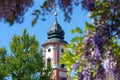 Clock tower from the Castle on Mainau Island