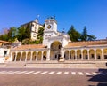 Clock tower and castle in Piazza Liberta Udine Royalty Free Stock Photo