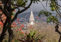 Clock tower of Cathedral in Funchal Madiera