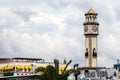 Clock tower of Chacha Tower building in Batumi