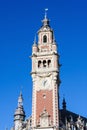 Clock Tower at the Chambre de commerce in Lille, France Royalty Free Stock Photo