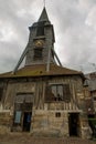 Clock tower of the chuch of Sainte Catherine in Honfleur