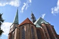 Clock tower of the Church of St. Jacobi in LÃÂ¼beck