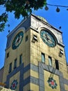 Clock tower in the city