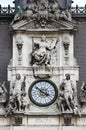 Clock tower of the City Hall of Paris Royalty Free Stock Photo
