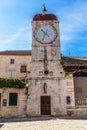 The Clock Tower and City Loggia - Trogir, Croatia Royalty Free Stock Photo