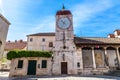 The Clock Tower and City Loggia - Trogir, Croatia Royalty Free Stock Photo