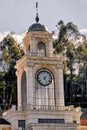 Clock tower at The Commons shopping mall in Calabasas, California.