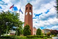 Clock Tower in Downtown Spartanburg, South Carolina, USA