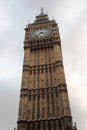 Clock Tower Or Elizabeth Tower Of Palace Of Westminster In London