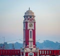 Clock tower during evening time near Ganga river in Haridwar India