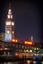 Clock tower of Ferry Building Royalty Free Stock Photo