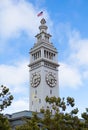 Clock Tower, Ferry Building, San Francisco, CA Royalty Free Stock Photo