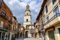 Clock tower in front of the market Toro Spain Royalty Free Stock Photo