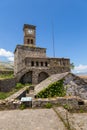 Clock tower in Gjirokaster castle, south Albania