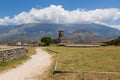 Clock tower in Gjirokaster castle, south Albania