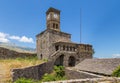 Clock tower in Gjirokaster castle, south Albania