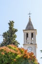 Clock tower of Gospe van Grada Church, Sibenik, Croatia, Europe Royalty Free Stock Photo